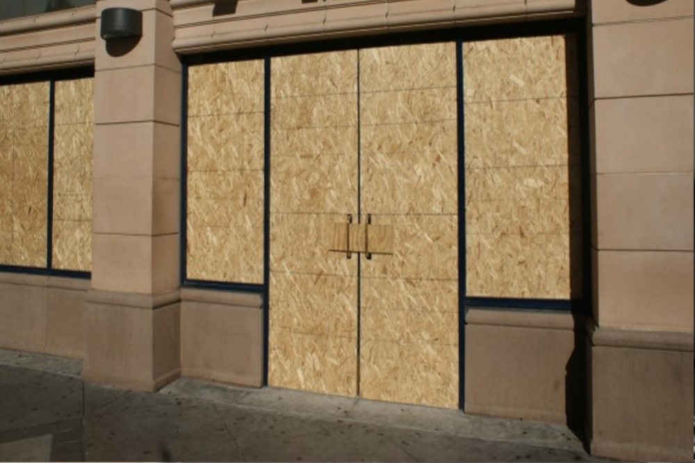 Boarding Up in Finchley Central, N3